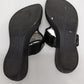 Marc Fisher Black Thong Sandals