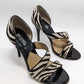 Michael Kors Black/White Zebra Fur Heels