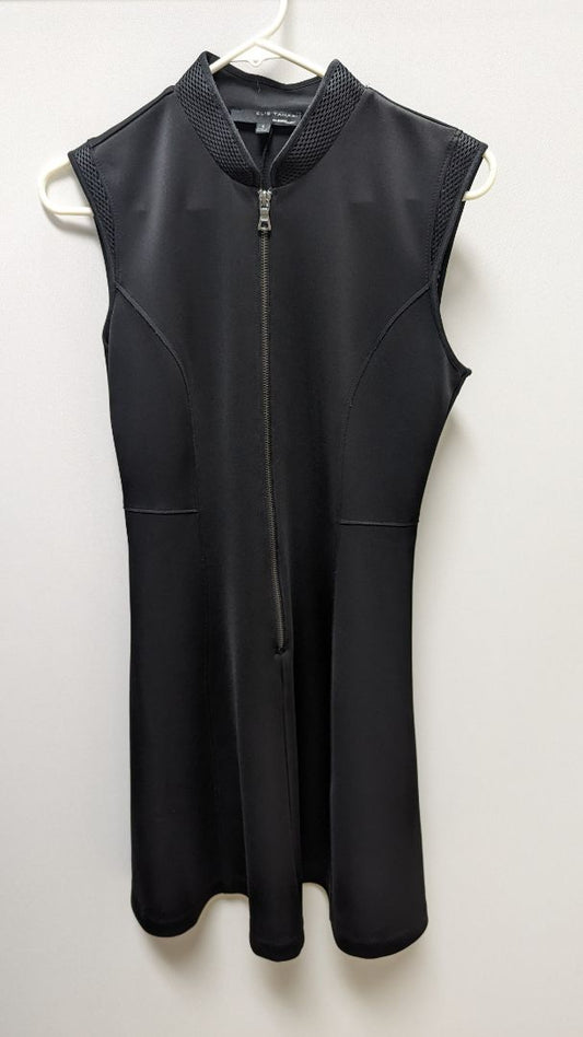 Elie Tahari Black Zip Up Active Dress