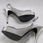 Guess Silver Glitter Sling Heels