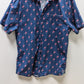 Good Vibes by Drill Blue Flamingo Button Up Shirt