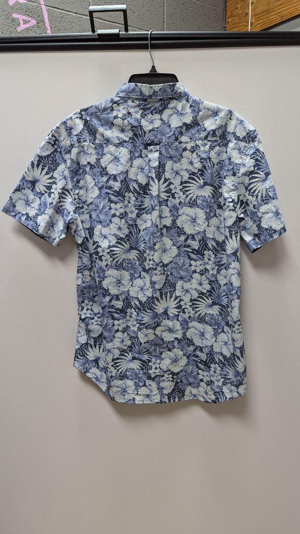 Sunrise Kingdom Light Blue/Navy Floral Button Up Shirt