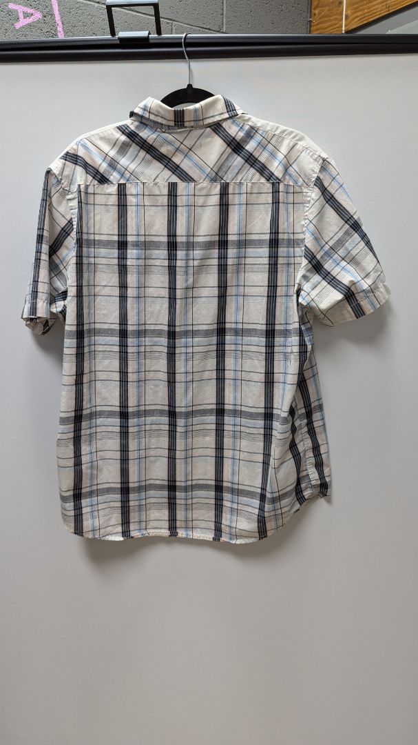 Sean John Off-White Plaid Button Up Shirt