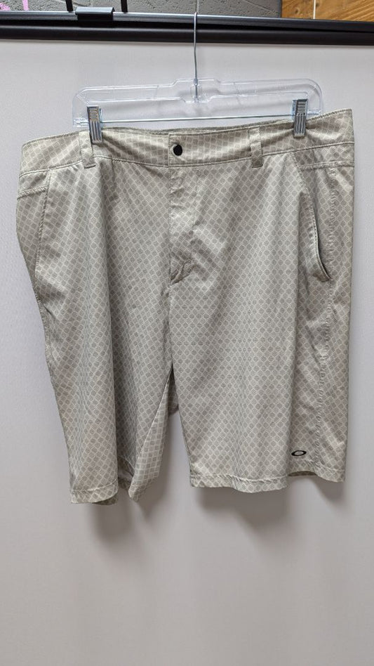 Omega Beige Patterned Active Shorts