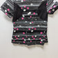 Skechers Black/White/Pink Dotted Scrub Top