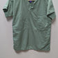 Landau Sage Green Inner Pocket Scrub Top