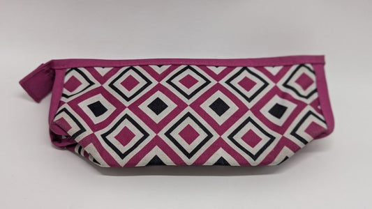 Modella Pink Patterned Zippered Pouch