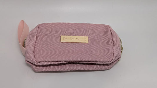 M.A.C Pink Textured Holiday Cosmetics Bag