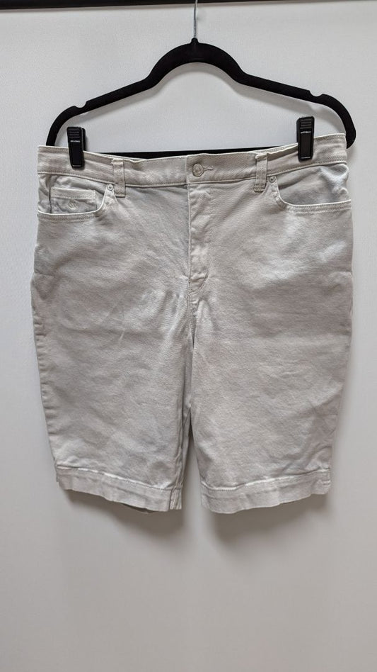 Gloria Vanderbilt Grey Embellished Jean Shorts