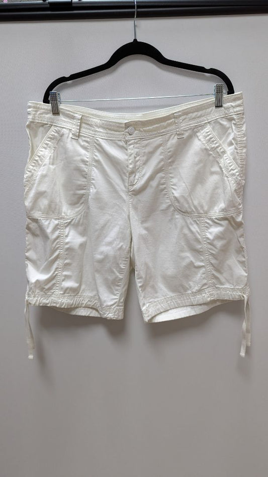 Faded Glory White Cotton Shorts