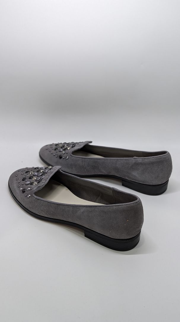 Anne Klein Grey "Akdella" Studded Flats