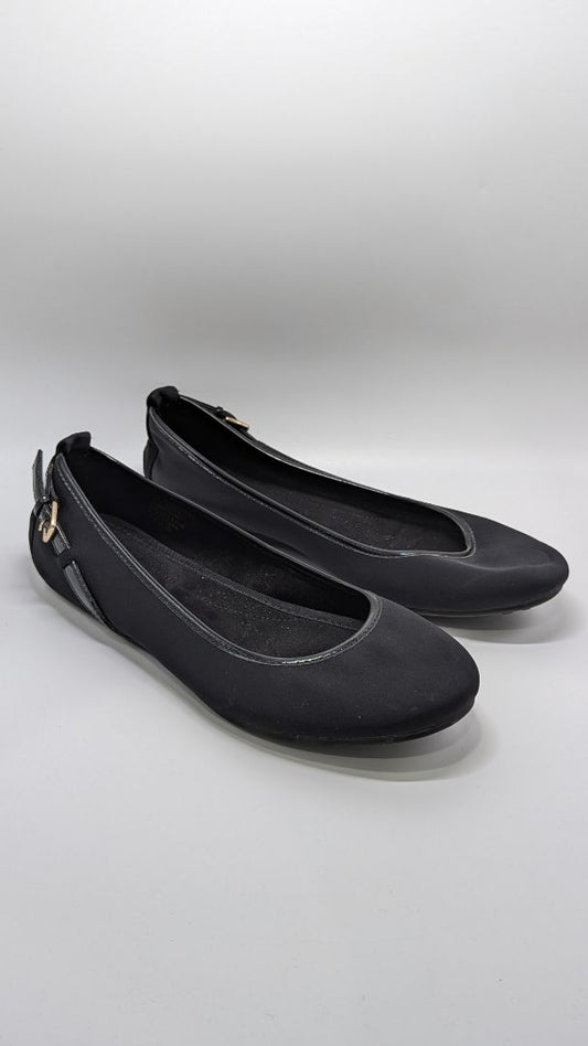 Bandolino Black Ballet Flats with Gold