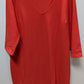 Boston Proper Red 3/4 Sleeve V-Neck Dress