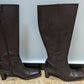 Brioso Brown "Milano" Wide Calf Heel Boots