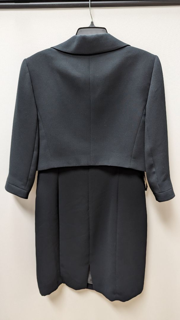 Tahari Navy Dress and Blazer Suit Set