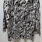 Zenergy by Chico's Black/White Zebra Light Jacket