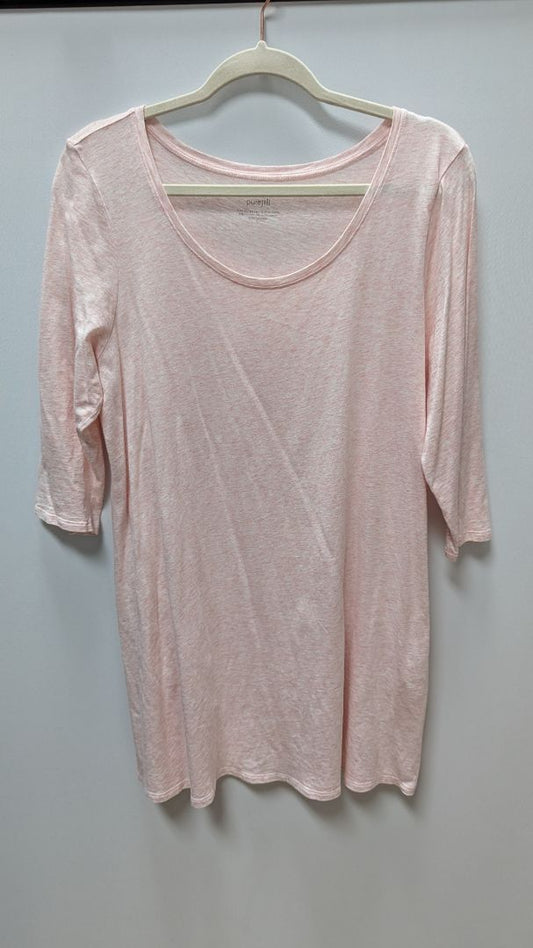 Pure jill Pink "Ballet-Sleeve Tunic" Tee