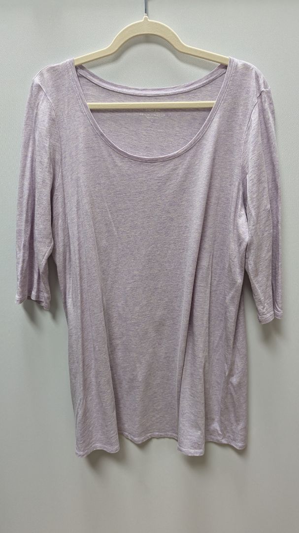 Pure jill Purple "Ballet-Sleeve Tunic" Tee