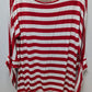 Soft Surroundings Red/White Striped Tee