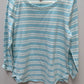 T by Talbots Light Blue/White Striped Tee