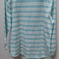 T by Talbots Light Blue/White Striped Tee