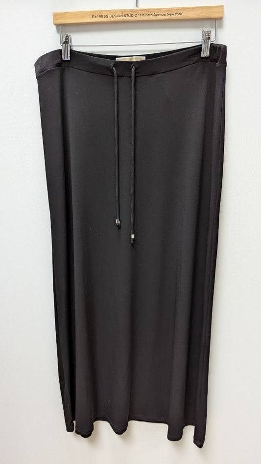 Michael Kors Black Drawstring Waist Maxi Skirt