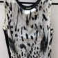 Apt. 9 Black/White Animal Print Sleeveless Blouse