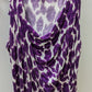 Michael Kors Purple Spotted Sleeveless Blouse