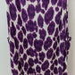 Michael Kors Purple Spotted Sleeveless Blouse