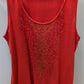 Apt. 9 Red Sequin Knit Tank