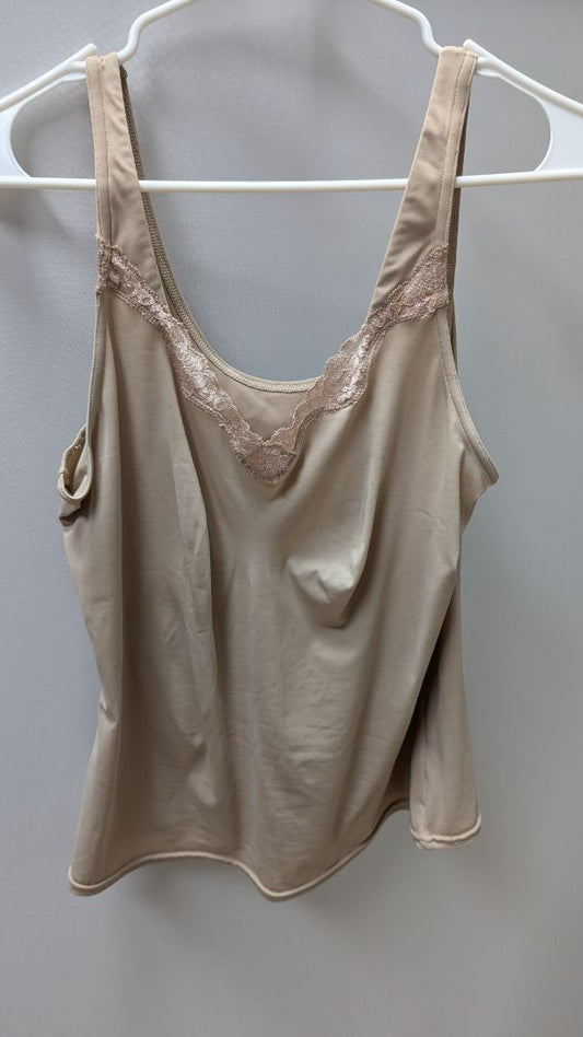 Delta Burke Beige Shapewear Camisole with Lace