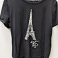 Karl Lagerfeld Paris Black Eiffel Tower Graphic Tee