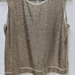 Calvin Klein Gold Metallic Sleeveless Blouse