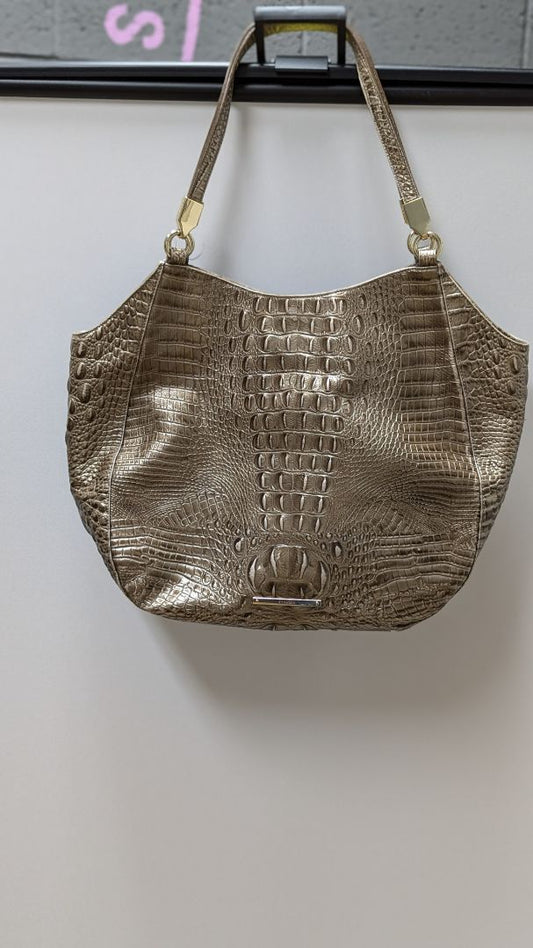 Brahmin Pewter Melbourne "Thelma" Shoulder Bag Purse