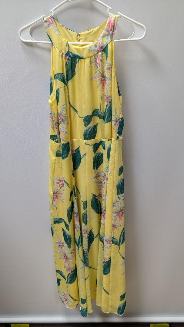 Tommy Hilfiger Yellow Floral Maxi Dress