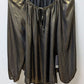 Jennifer Lopez Gold Metallic Peasant Blouse