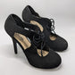 Madeline girl Black Suede Heels