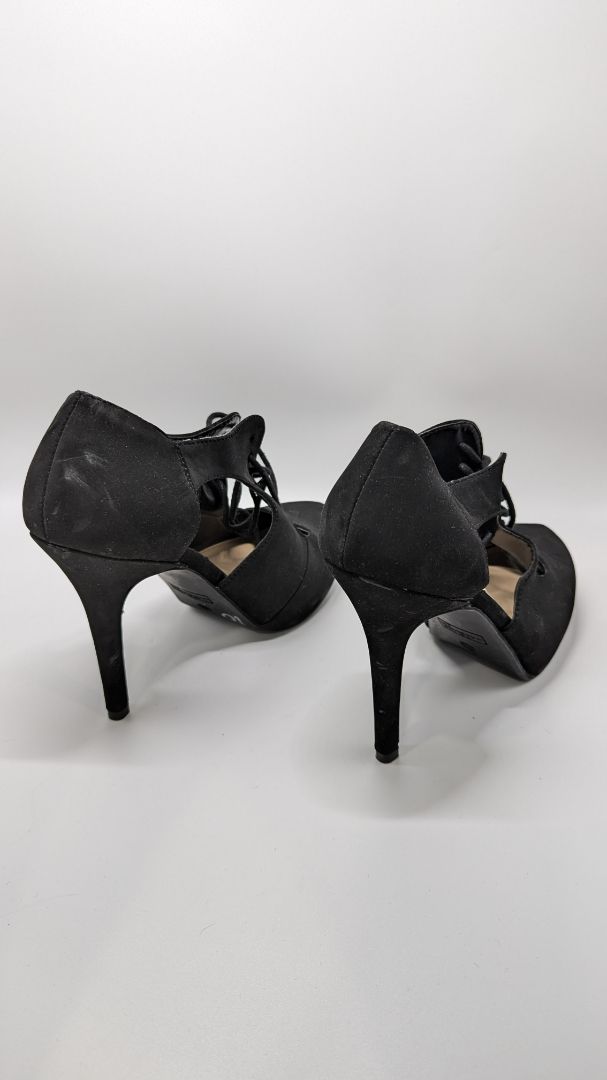 Madeline girl Black Suede Heels