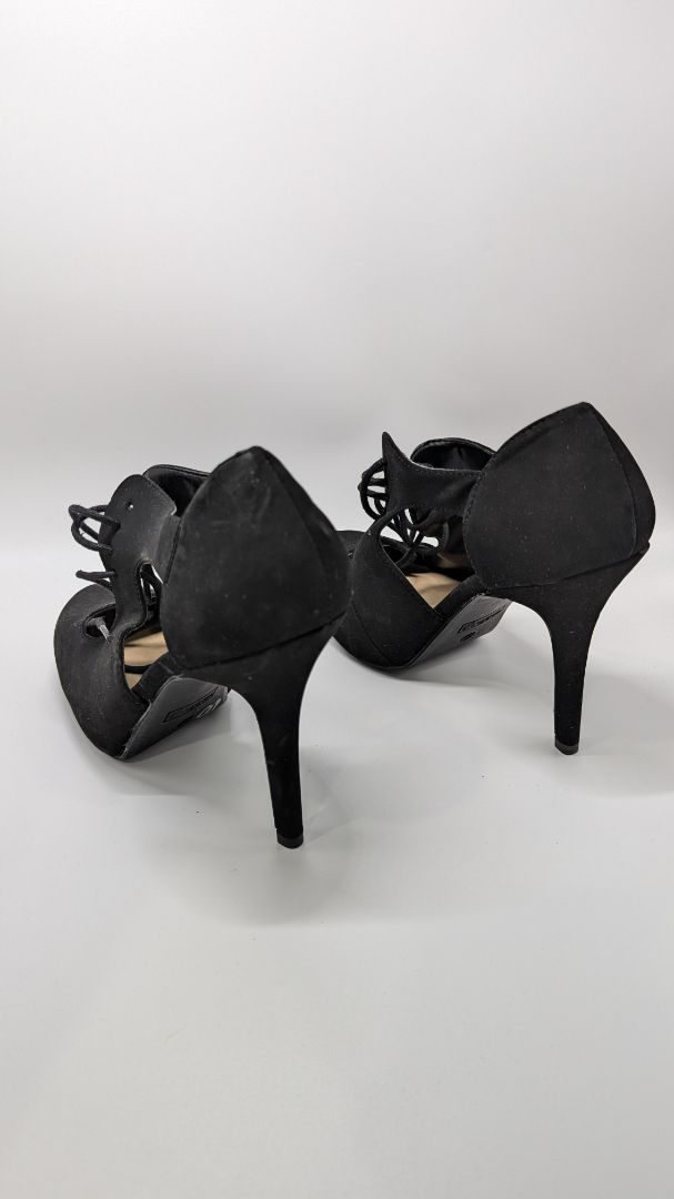 Madeline girl Black Suede Heels