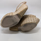 Steve Madden Light Brown Wicker Wedges