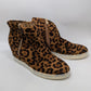 Rouge Helium Brown Animal Print Heeled Sneakers