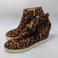 Rouge Helium Brown Animal Print Heeled Sneakers