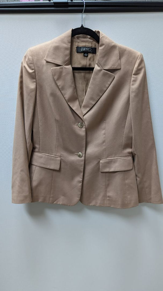 Kasper Light Brown 2 Button Blazer