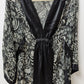 Simply Irresistible Black/White Floral Kimono Blouse