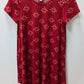 Lularoe Red Heart Patterned Knit Dress