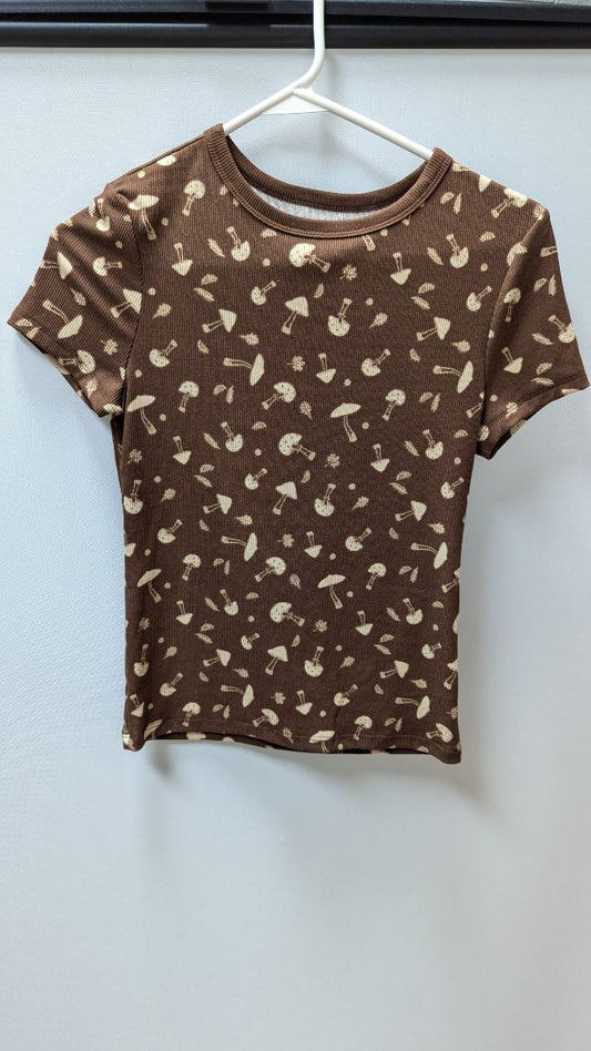 No Boundaries Brown Mushroom Snug Tee