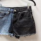 Almost Famous Black 2 Toned Jean Shorts