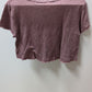 Obey Purple Graphic Cropped Tee