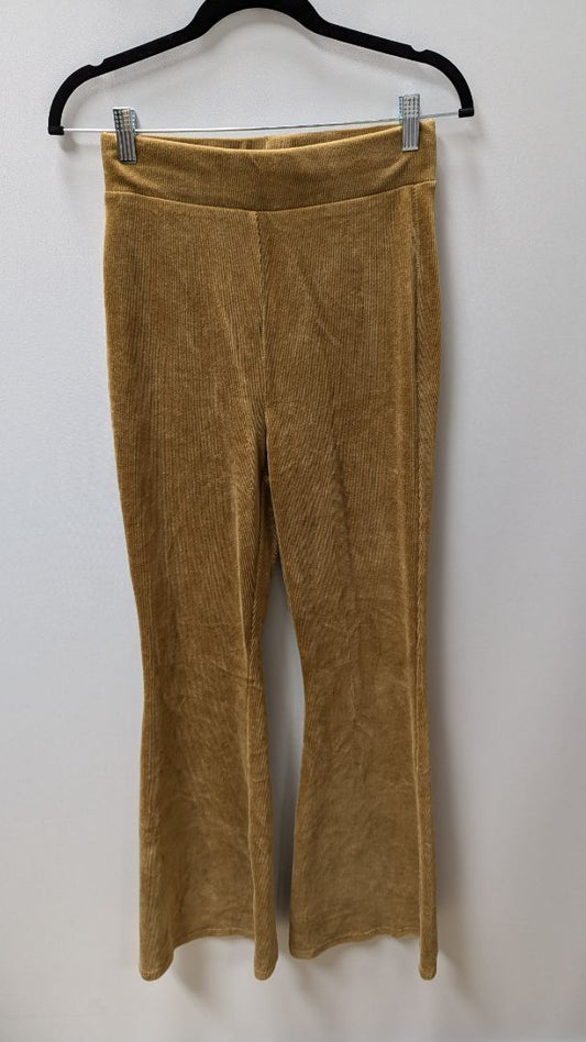 Forever 21 Camel Brown Suede Flare Leggings