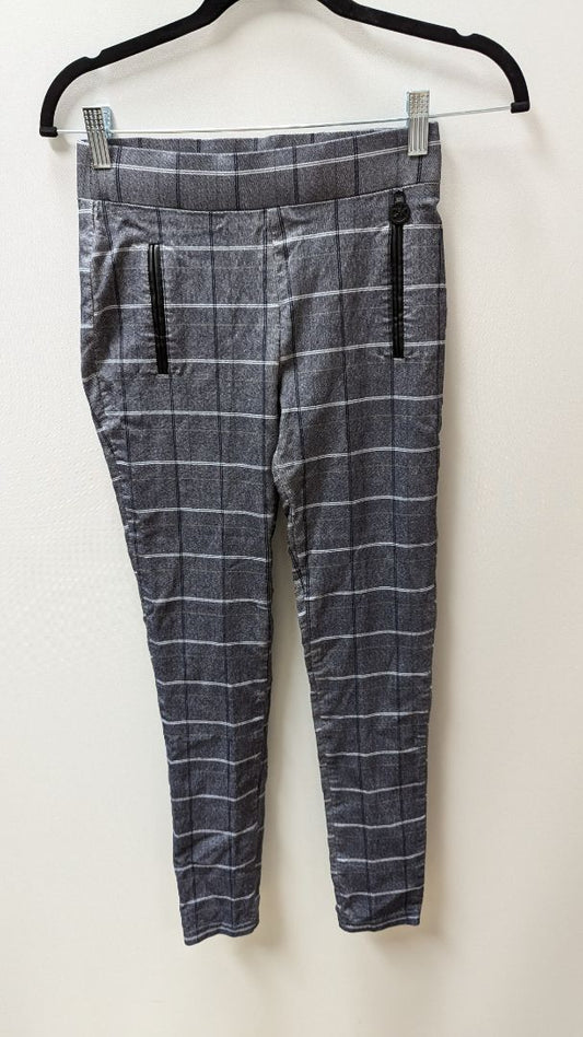 Calvin Klein Grey Plaid Faux Pocket Leggings